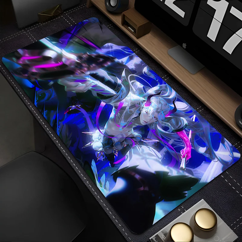 League of Legends Yone Mouse Pad PC Anime Gaming Accessories Desk Mat HD Gamer Cabinet Keyboard Pad Large Carpet Kawaii Mousepad