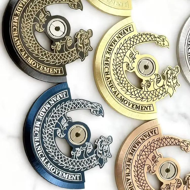 Dragon Design Automatic Rotor for NH35 NH36 Movement Engraved Oscillating Weight Hammer Watch Mod Replacement Part