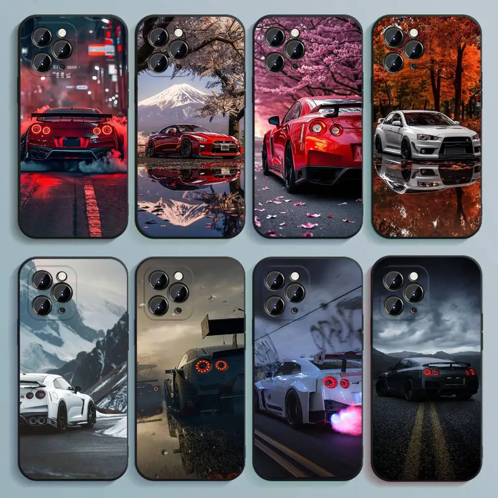 

Taillight G-GTRS R35 Phone Case For iPhone 17,16,15,14,13,12,Pro,Max,Plus,E,SE4,Air,Mini Black Soft Cover