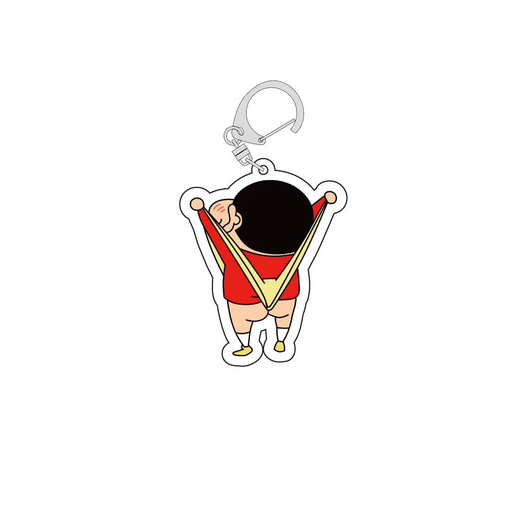 Crayon Shin-chan Cartoon Anime Series Acrylic Keychain, Backpack Pendant, Unisex, Birthday Gift, Christmas Gift, Children's Toy