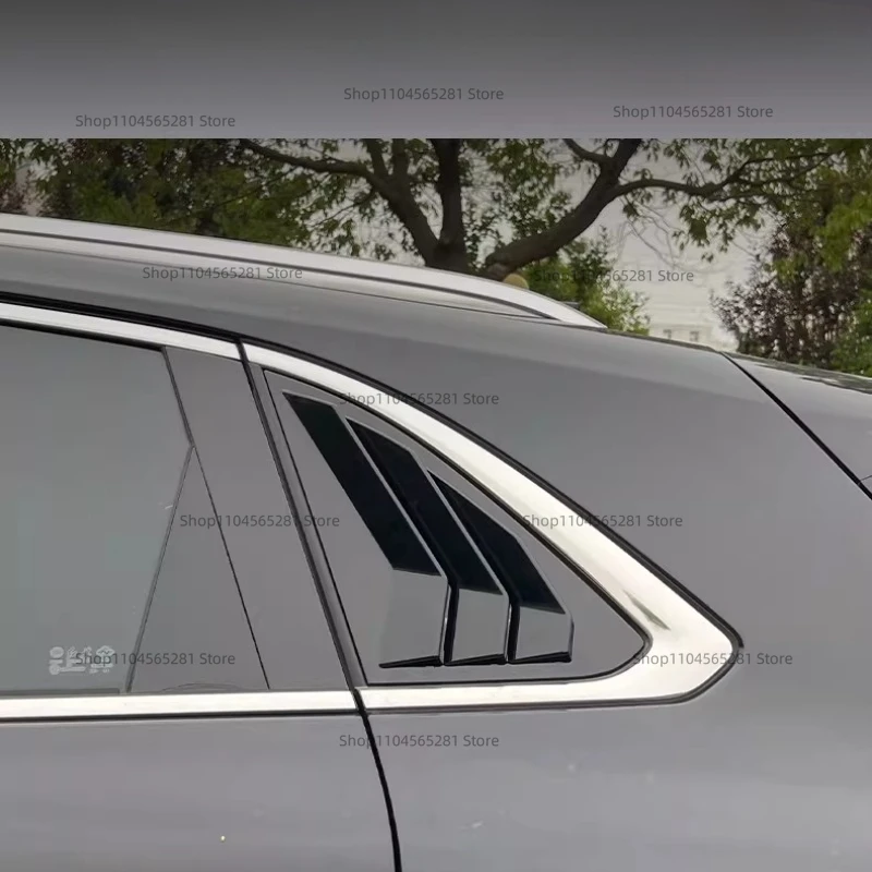 Fit For HONGQI HS5 2019-2025 Rear Window Side Vent Shutter Louver Cover Trim Car Accessories