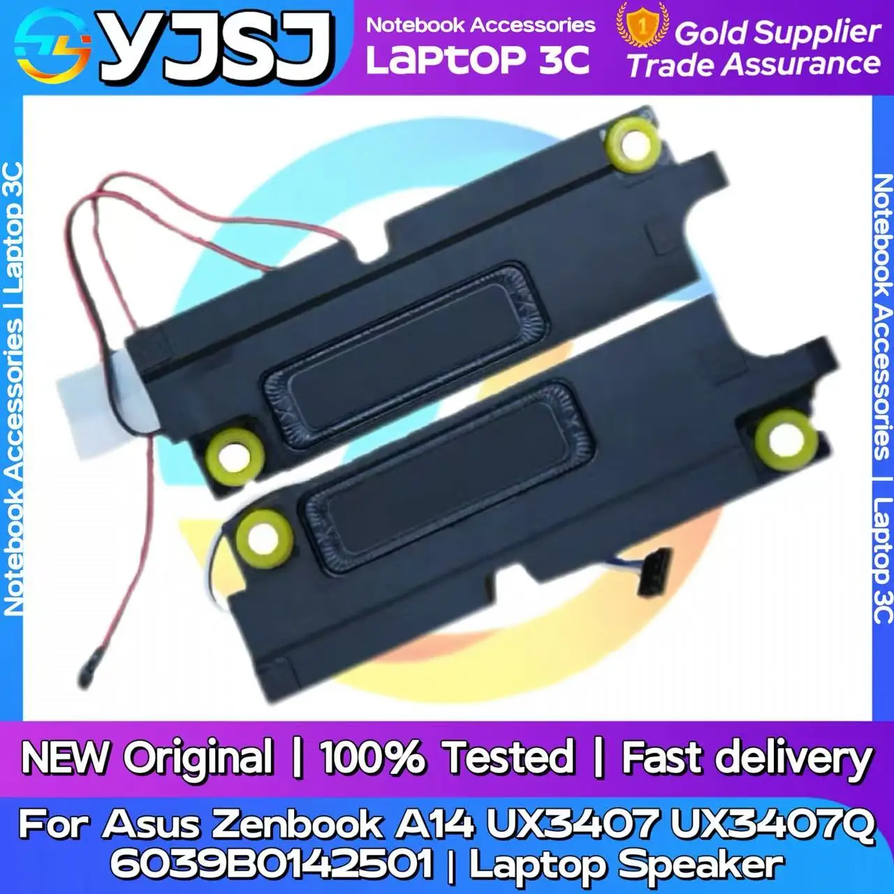 New Original Laptop Notebook Audio Speaker For Asus Zenbook A14 UX3407 UX3407Q  6039B0142501  Built-in Speaker Horn audio