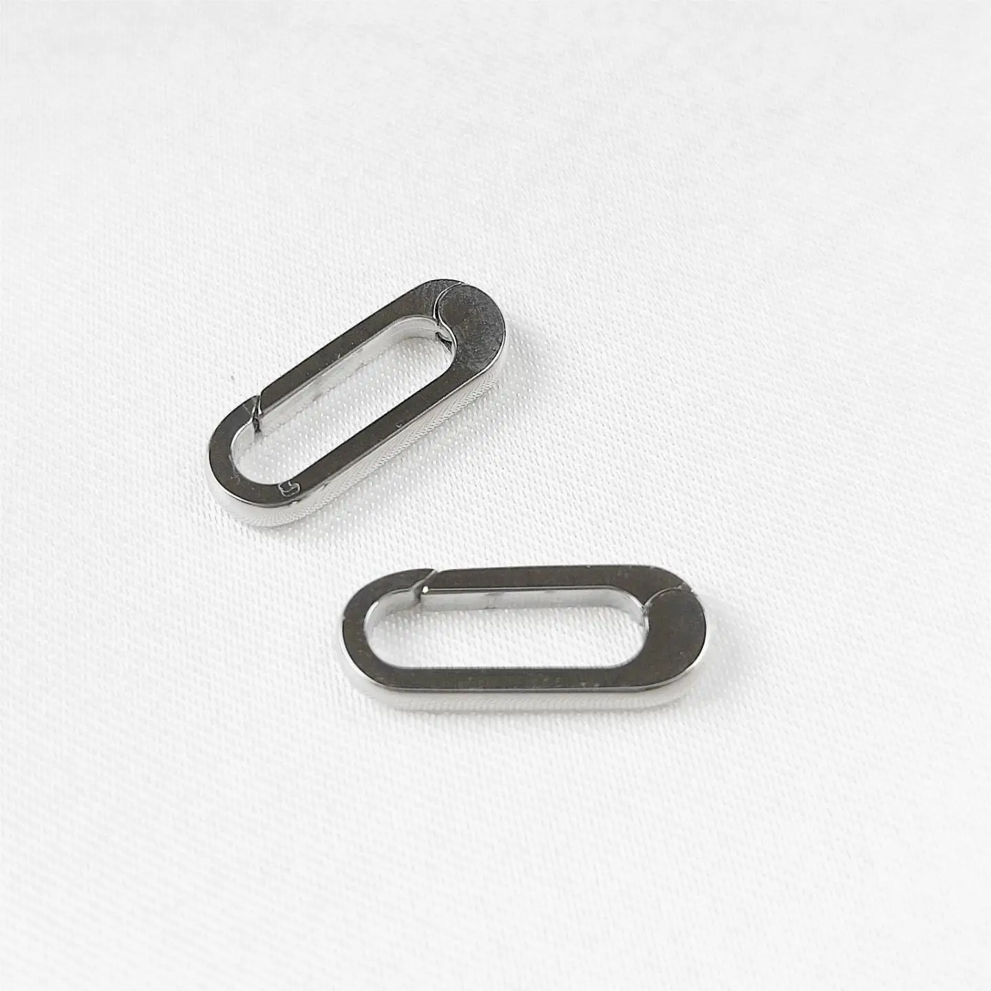 5Pcs 316L Stainless Steel Opened Clasp Carabiner Lobster Clasp Spring Buckle Connector For DIY Necklace Jewelry Making Finding