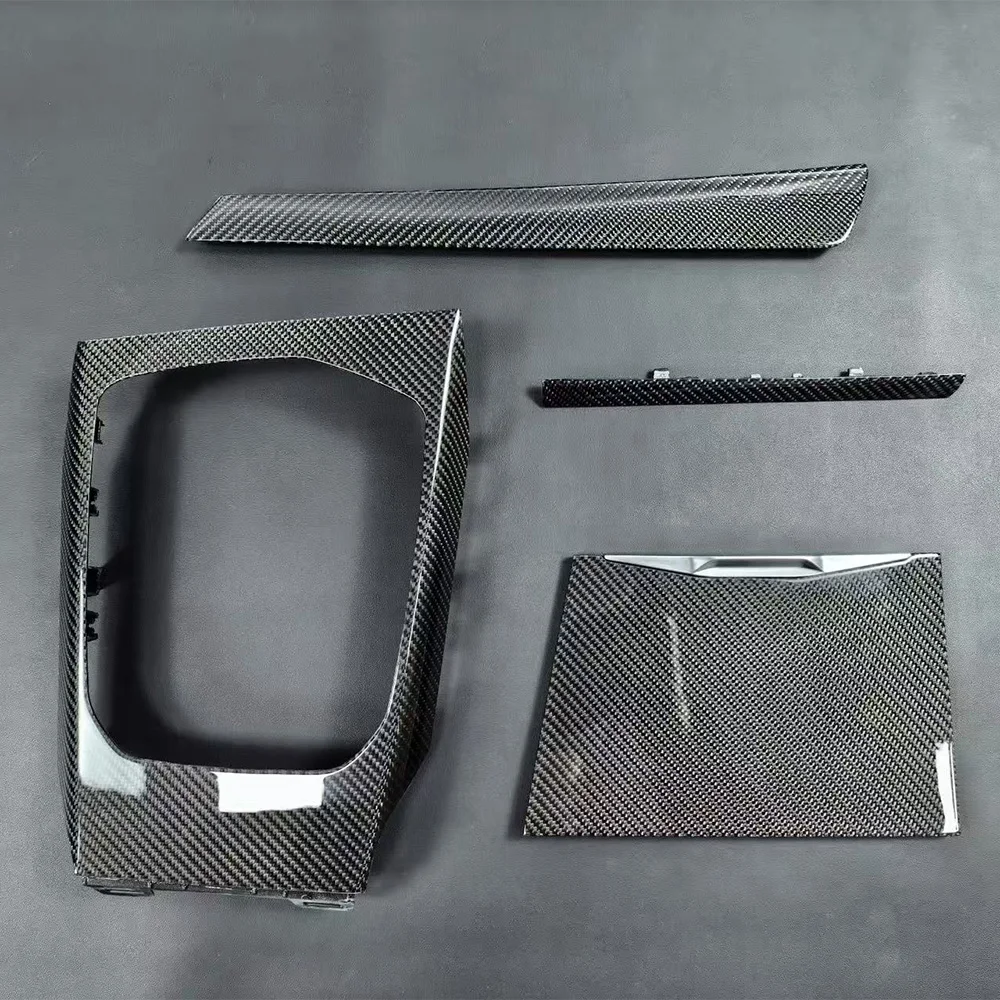 Real Carbon Fiber MP Car Interior Parts RHD For BMW 3 4 Series i3 i4 G20 G21 G22 G23 G26 G28 Center Console Shift Panel Cover