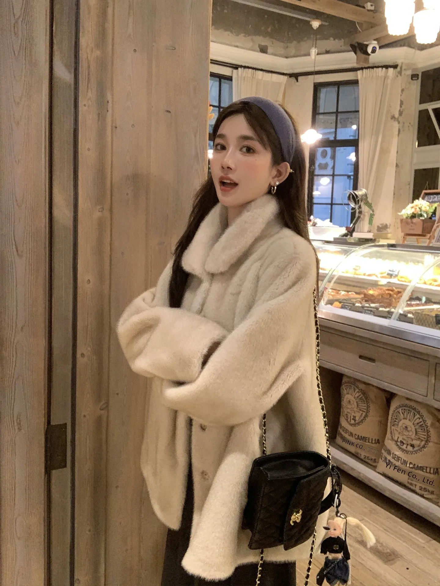 

Шуба из искусственного меха норки Daiyaner для женщин: свободный крой, новый зимний фасон, экологичная, комфортная и теплая верхняя одежда