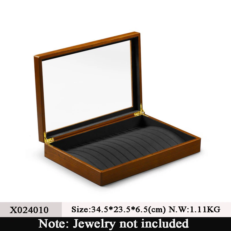 Oirlv Hochwertige Schmuckaufbewahrungsbox aus Massivholz, multifunktionale Schmuckaufbewahrungsbox für Schmuck, Halskette, Anhänger, Ring, Aufbewahrungsbox, Geschenke