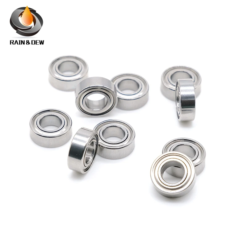 

S687ZZ Bearing ABEC-7 10PCS 7x14x5 MM Miniature SUS440 Stainless Steel S687Z Ball Bearings S618/7ZZ