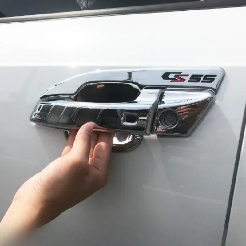 Car Accessories Special Vehicle Door Handle Trolley Door Handle Bowl Protective Sticker For Changan CS55 2017-2018- 2019