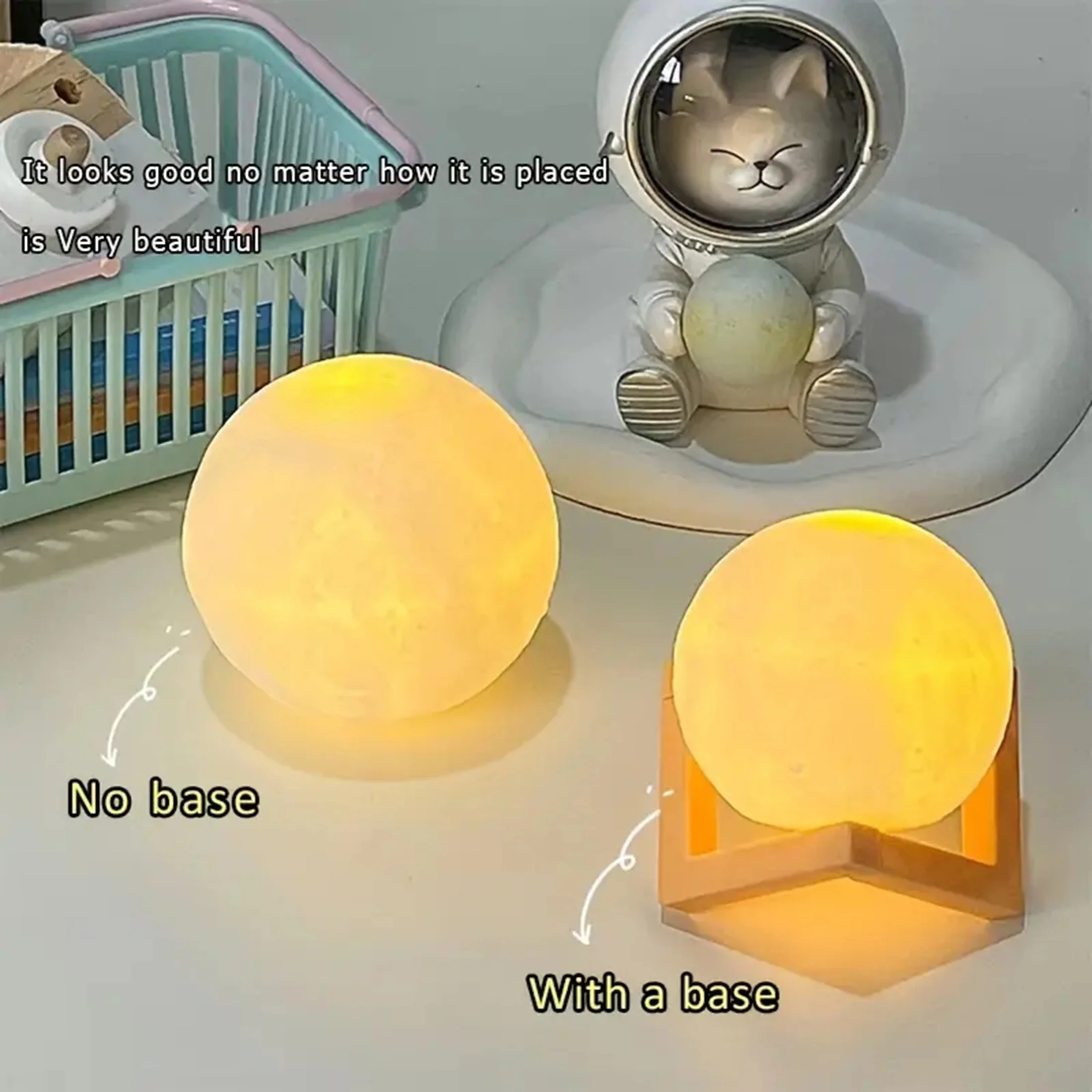 Creative Gift Moon light LED bedroom bed decoration ambiance light nightlight