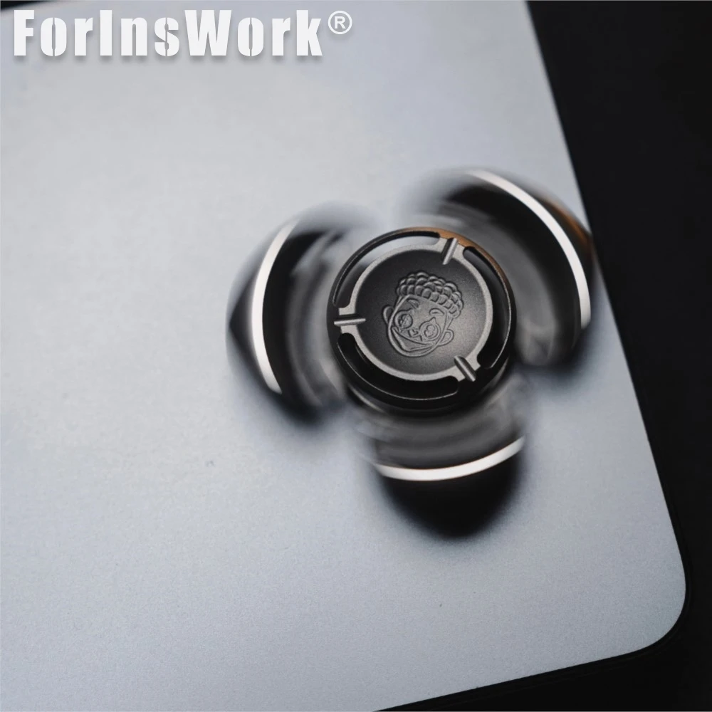ZacLab Zirconio EDC Fidget Spinner Metallo Mini Turbo Giocattolo per alleviare lo stress per adulti Gadget per alleviare l'ansia