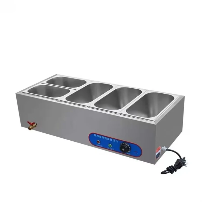 

Пищевой обогреватель Buffet Bain & Mary Pot Коммерческий 3-горшок Электрический Bain & Mary Нержавеющая сталь