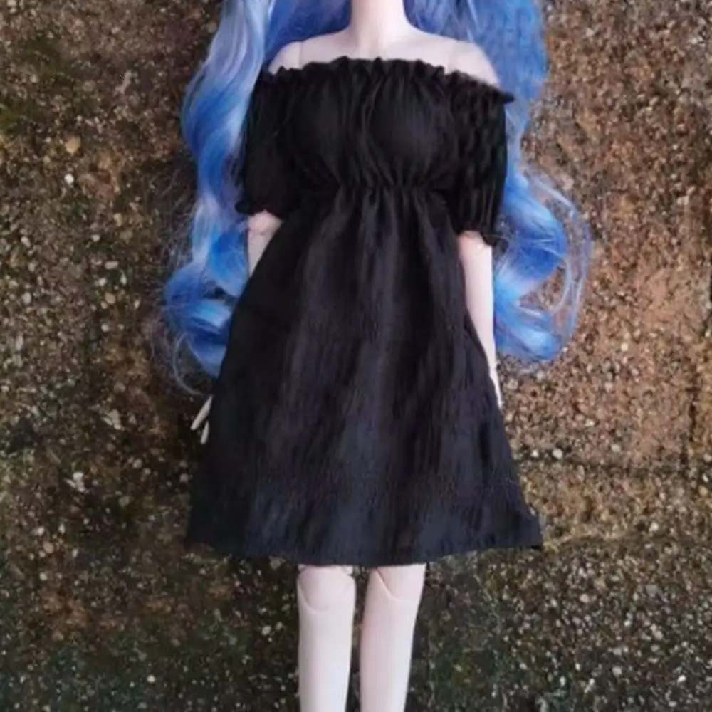 Handmade Doll's Dresses Clothes DIY Accessories Diy Girl Toy Doll White/black/red Dresses for 1/3 1/4 1/6 Bjd 30/45/60cm Dolls