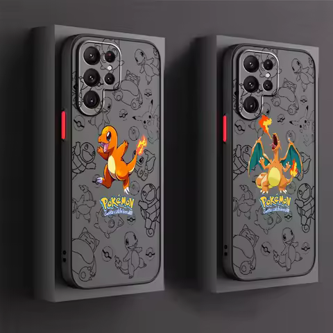 Cartoon P-Pokemons G-Gengars Frosted Translucent For Samsung A53 A52 A33 A32 A51 A71 A21S A13 A73 A50 A22 A12 5G Cover