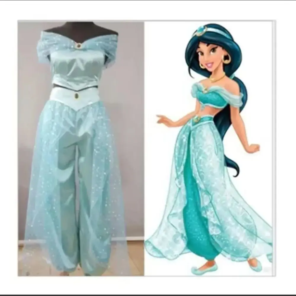 Costume de Cosplay princesse Jasmine pour adultes, lampe magique pour femmes, tenue de génie, tenue de fête d'halloween, personnage de film, Spot d'Allah
