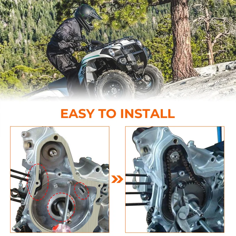 Starter Chain Kit for Chinese 4-Stroke 50cc 70cc 90cc 110cc 125cc ATV Dirt Bike Go Kart,with Starter Chain Tensioner Guides