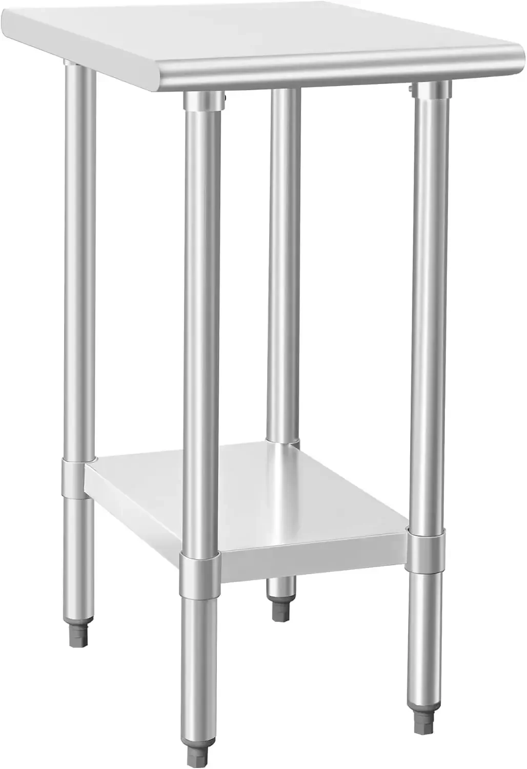 Stainless Steel Table 24X18 Inches with Undershelf and Galvanized Legs NSF Heavy Duty Commercial Prep Work Table for Res