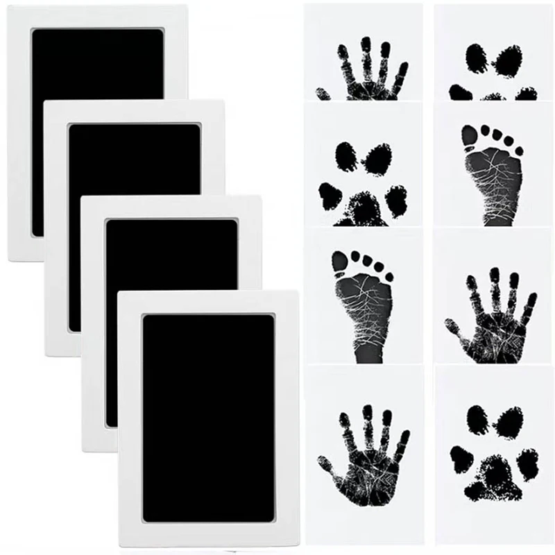 Clean Touch Pad For Pet Handprints And Footprints Inkless Infant Hand & Foot Stamp Safe For Babies Doesn’t Touch Skin