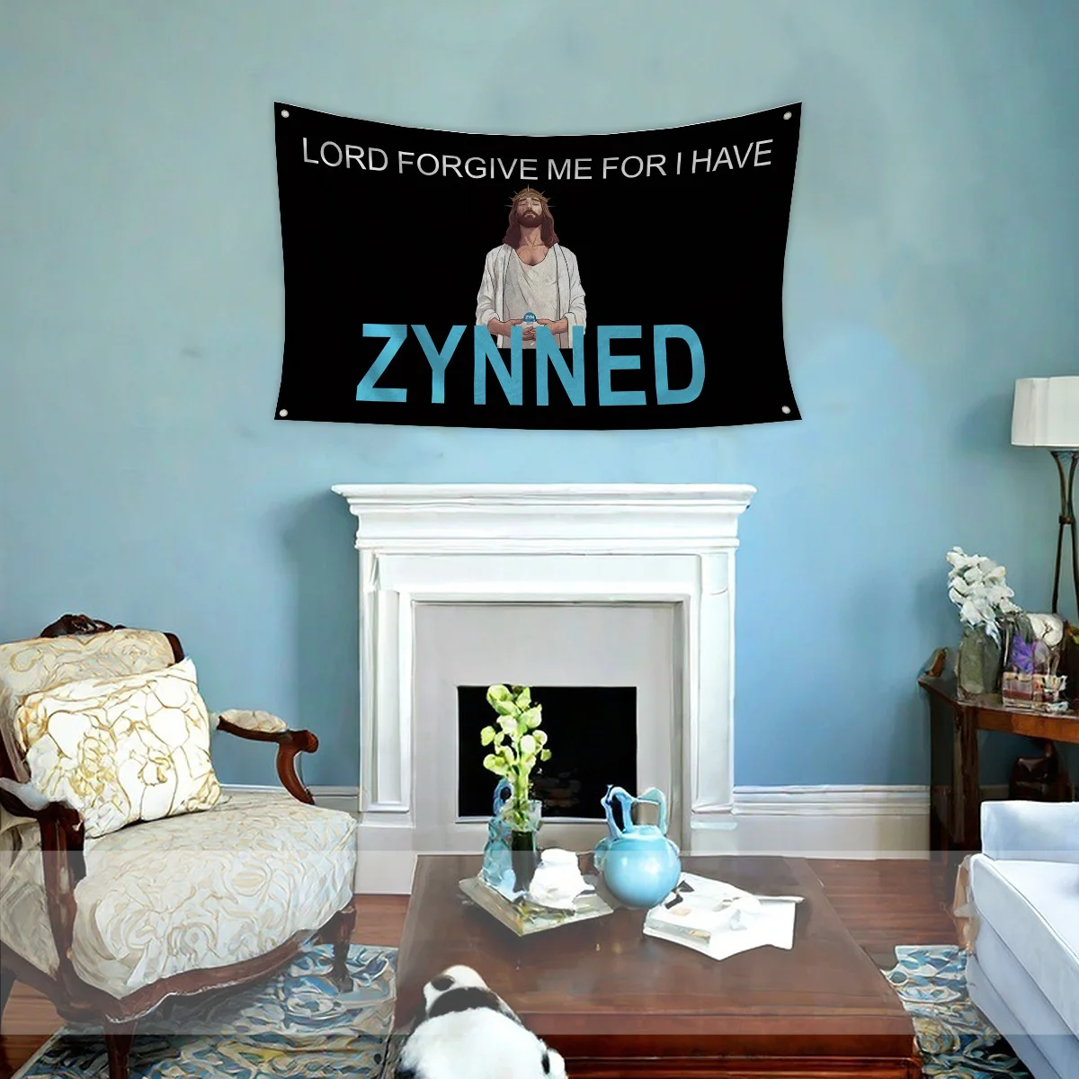 Señor me perdonas por tengo banderas Zynned, 3x5 pies, divertidas banderas para habitación, decoración de dormitorio universitario, Meme, banderas geniales, pancarta de pared