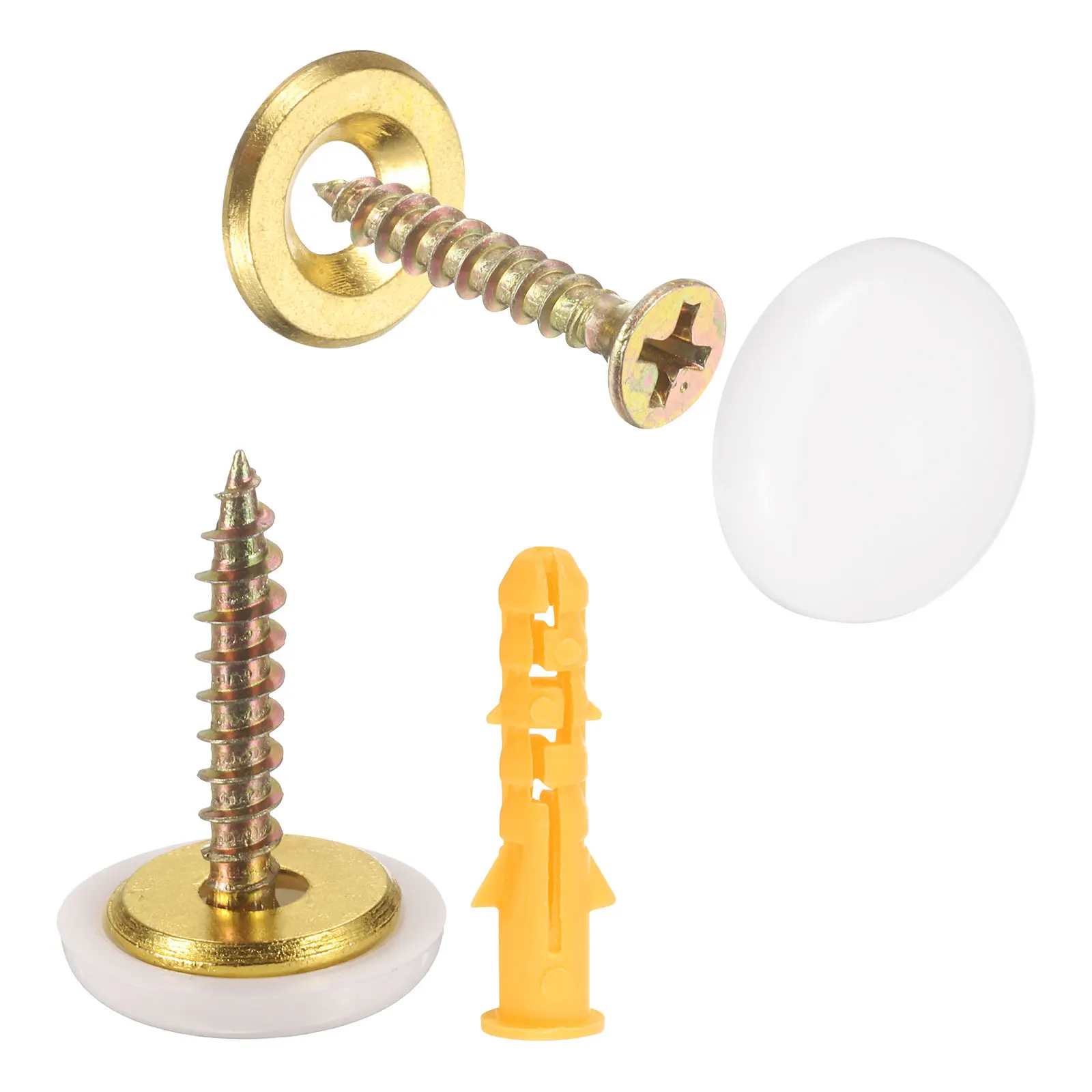 

8/12/16pcs 16.8 mm Decorative Caps Cover Nails Screw Covers Caps Mirror Fixing Screws for Mirrors Tables Wooden Glass Furniture