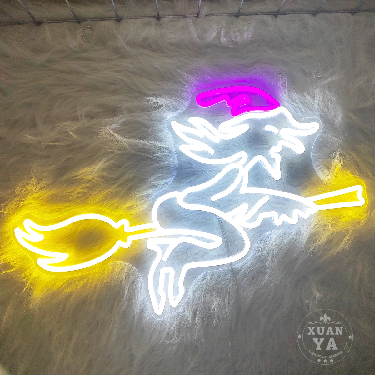 Witch shape neon lamp, apply to Halloween, birthday party activities led neon lights to create an atmosphere