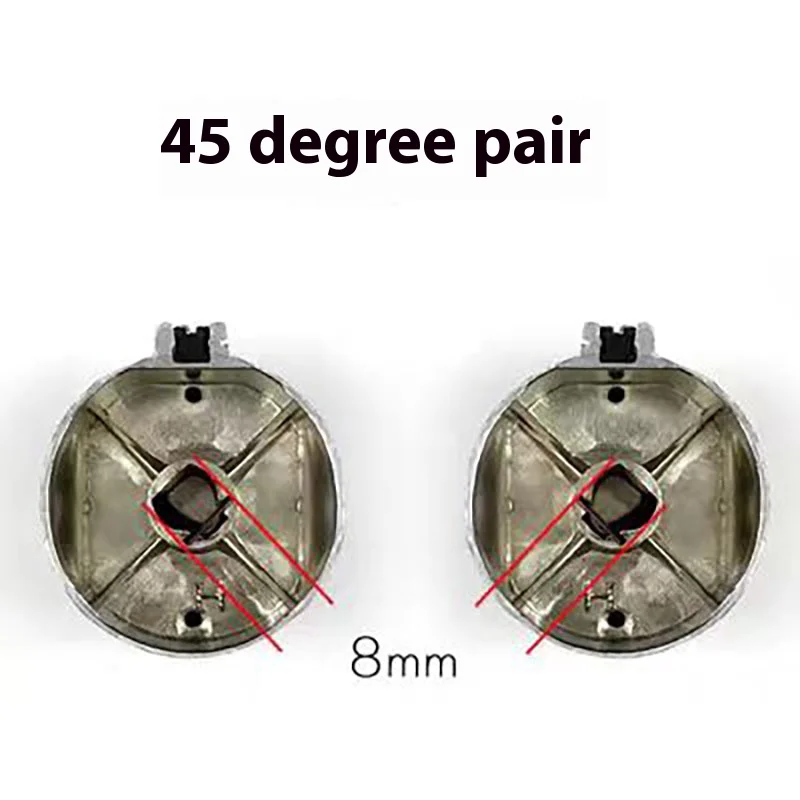 1 pair 45 degrees Factory Pin Gas Furnace Gas Stove Rotary Switch Ignition Fire Button round Metal Zinc Alloy Accessories8mm