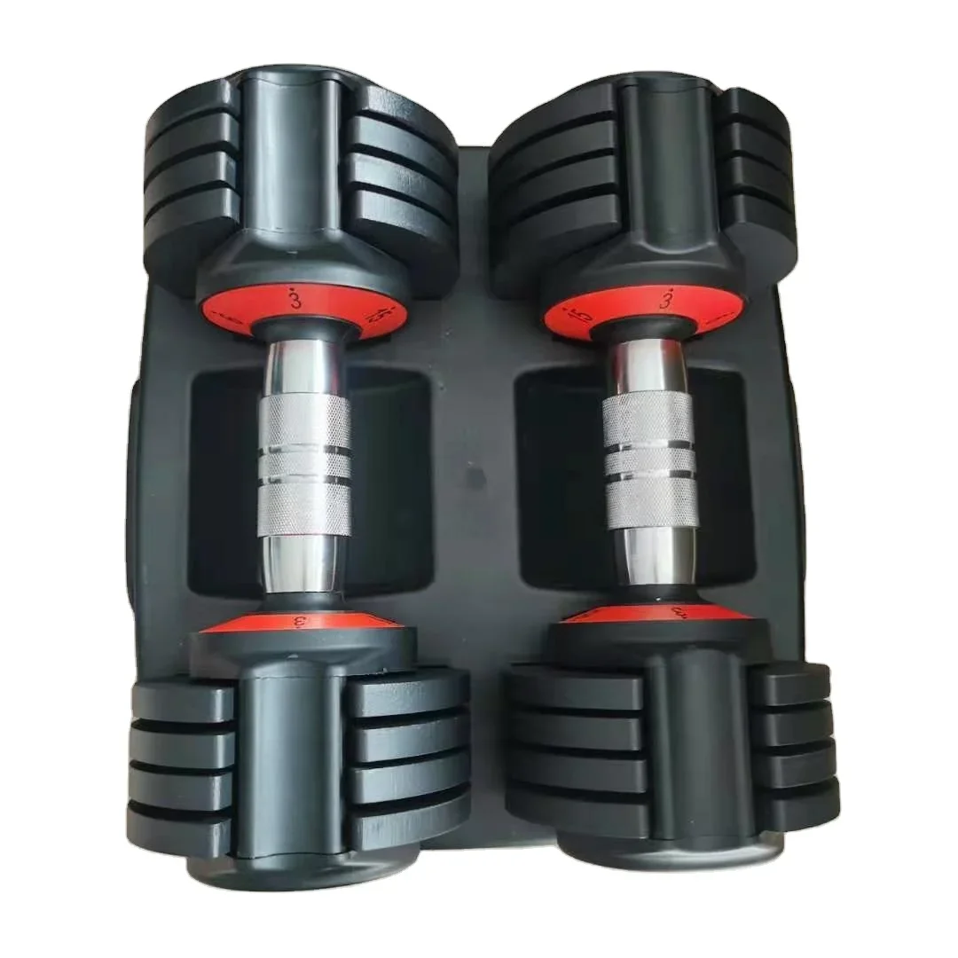 

2022 Hot Sale In Stock 30lb,45lb,54lb,55lb,72lb,80lb,90lb Adjustable Dumbbell