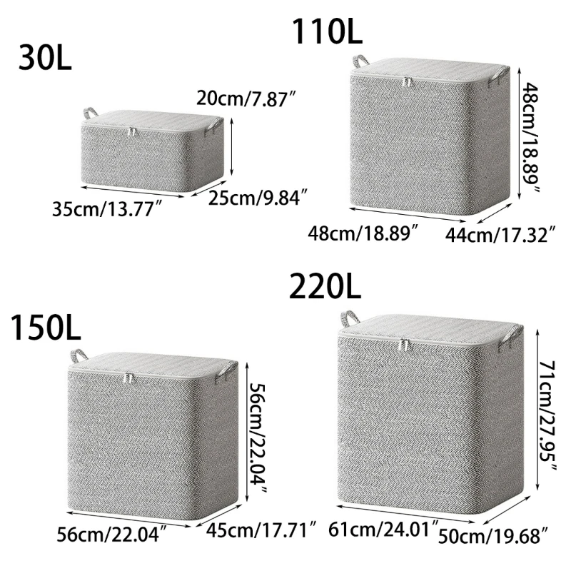 Blanket Storage Bag Non-Woven Fabric for Comforters Blankets Bedding