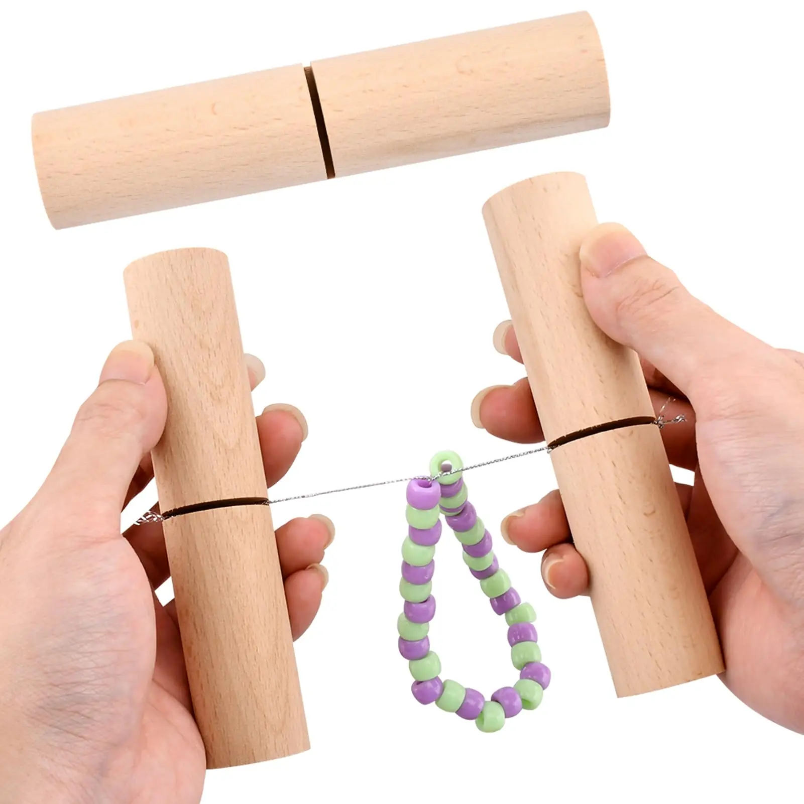 

2pcs Knot Grippers Tool for Silicone Beads Bracelet Helper Tool For Beads Wristlets Keychains Bracelets