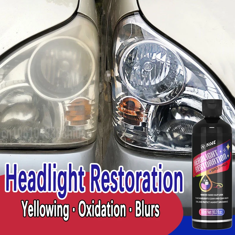 Headlight Restoration Kit Headlight Polish Car Light Repair Cleaner Kit Auto Renovation Liquid Repair Maintenance