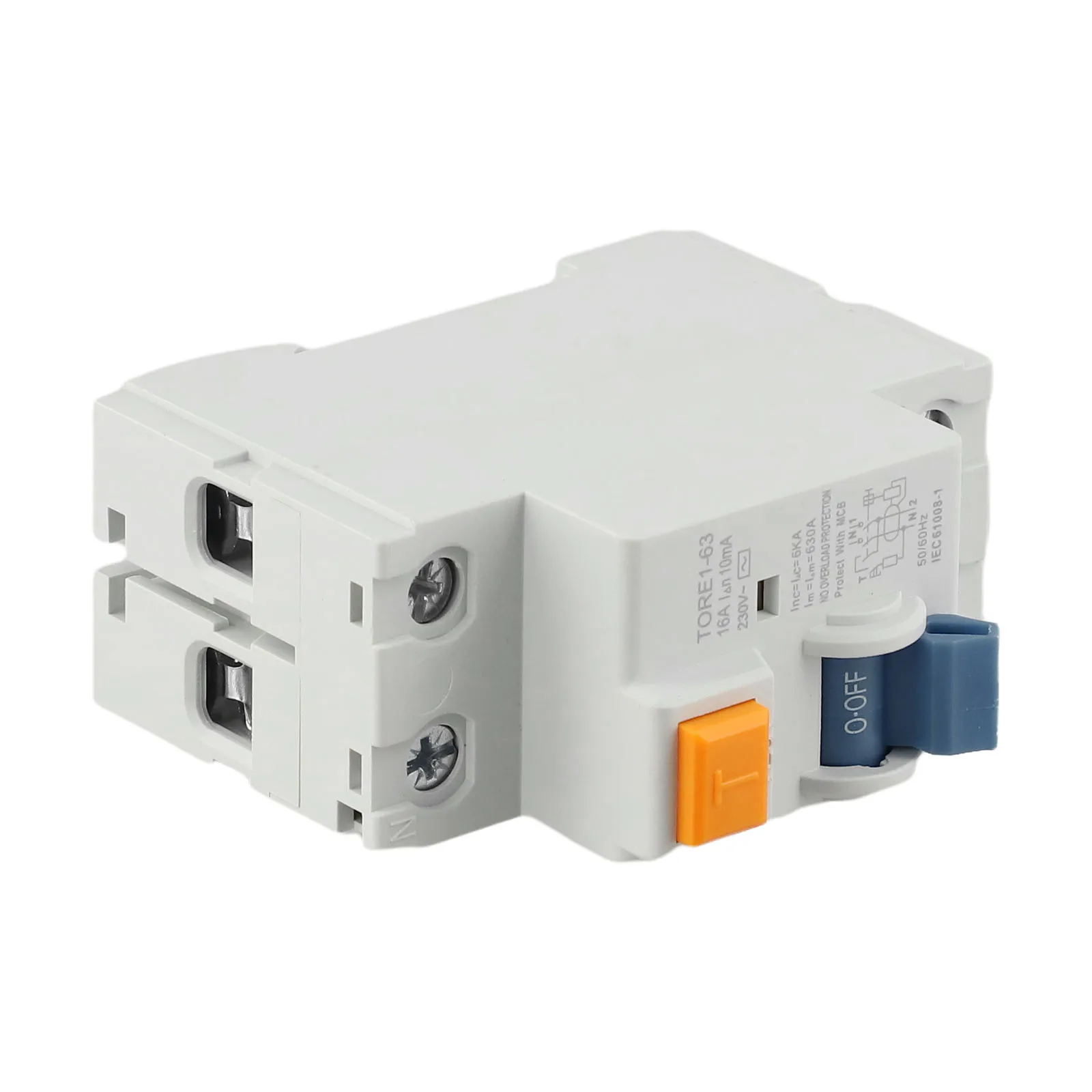1pc 2P 63A 10mA Leakage Circuit Breaker 6KA 230V Differential Breaker Safety Switch For Electrical Systems Accessories