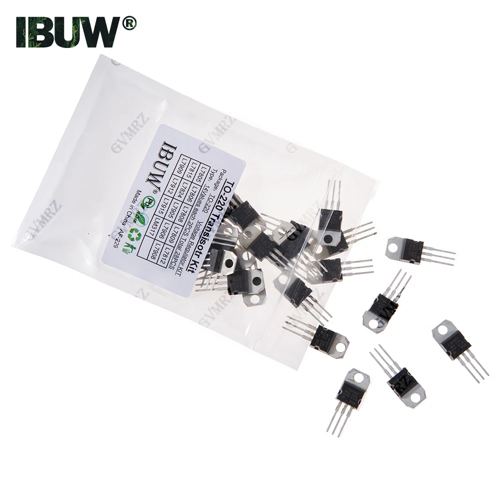 28 قطعة 14 قيمة TO-220 مجموعة الترانزستور (L7805/L7812/LM317 إلخ) منظم الجهد لمشروع إمداد الطاقة الصناعية DIY
