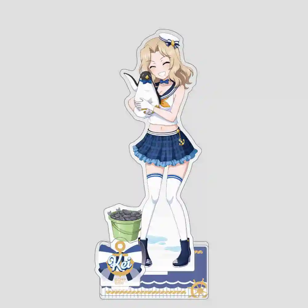 Anime Fans Gifts Girl and Chariot: Acrylic Stand river Island Peach corner Valley Apricot acrylic Desktop decoration About 15cm