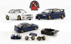 BMC Diecast Cars Brinquedos para Coleção, Escala 1:64, Impreza Wrx Type-R 3-6 Gen, Criações BM, JUNIOR, Presente, Novo