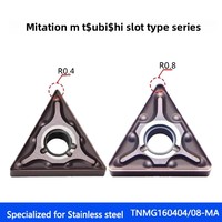 10Pcs/Box TNMG160404 TNMG160408 TNMG160412-MA CNC Carbide External Turning Inserts Stainless Steel Special