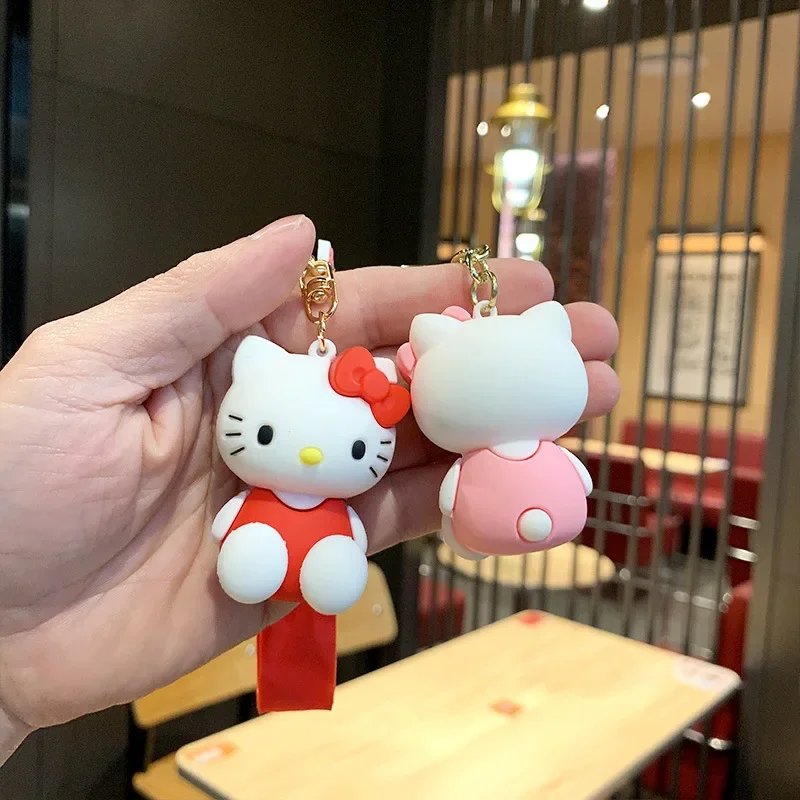 Hello Kitty Cinnamon Dog Anime Keychain Sanrio Doll Key Chains Creative Small Pendant Mobile Phone Bag Accessories Girls Gifts