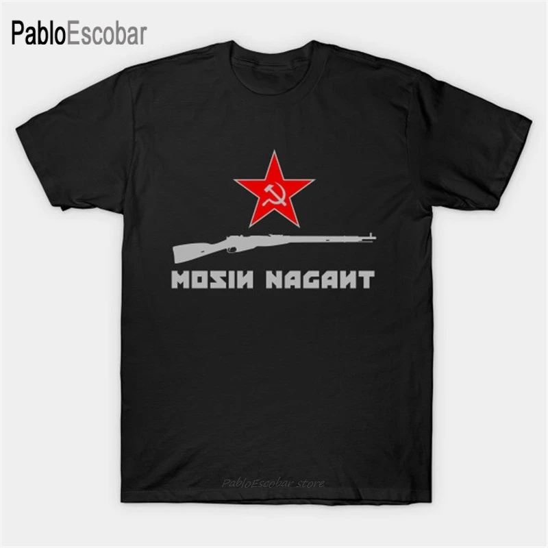 men cotton tshirt summer t shirt Mosin Nagant Rifle Lover T-Shirt For Mosin lovers. man tee-shirt bigger size