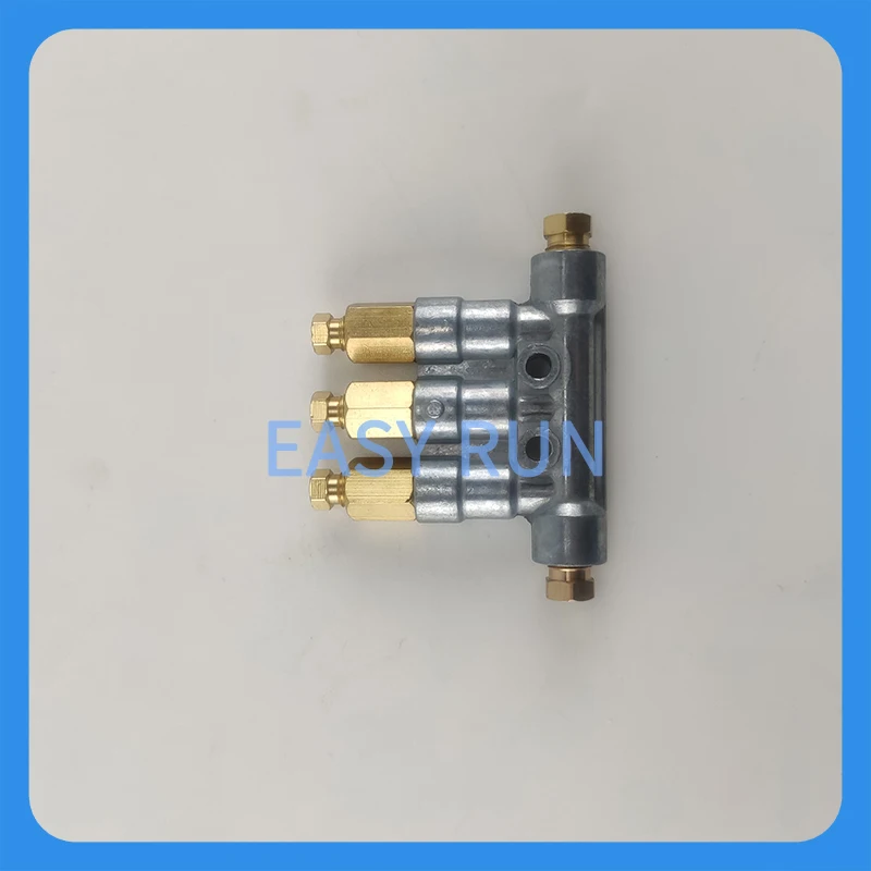Resistance oil pump lubricating oil circuit distributor 3 points oil block grease oil row T-type machine lubricating distributor