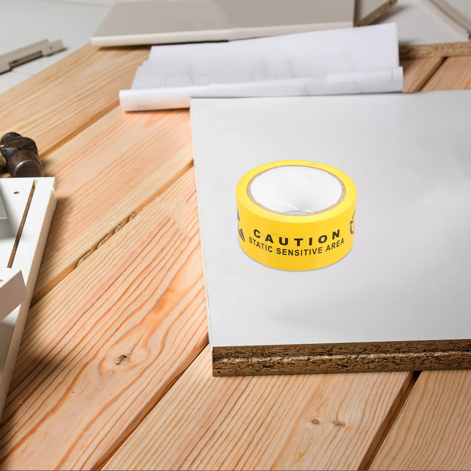 

Лента для маркировки ESD, желтая, предупреждающая, антистатическая, для разметки пола, знак безопасности для промышленных, коммерческих и жилых зон