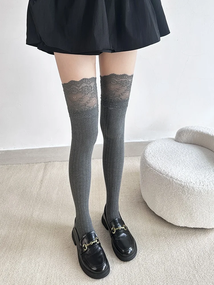 

Anti-Slip Long Tube Sos Women's Autumn ey Long Leg Sos Match Long Boots Thigh High Sos Summer Thin Anti-Slip over Kne...