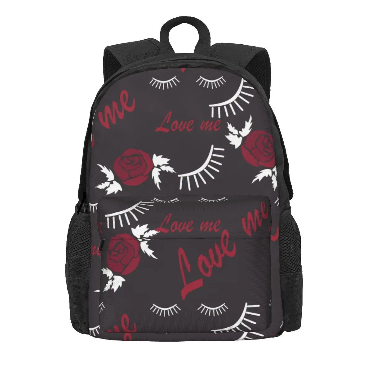 

Eyelash Women Backpack Mochila Children School Bag Valentines Day Eyelashes And Roses Laptop Backpack Boys Girls Shoulder Bag