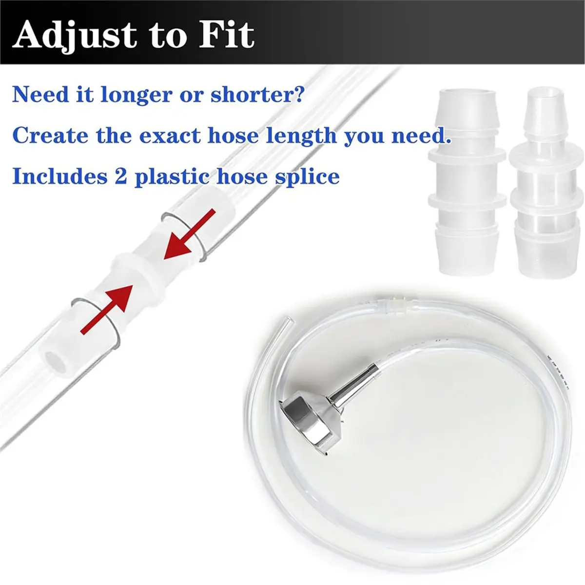 Transmission Funnel Kit with 2 Clear Plastic Hoses Water Fluid, Oil Change for Easy Fluid Changes in Vehicles