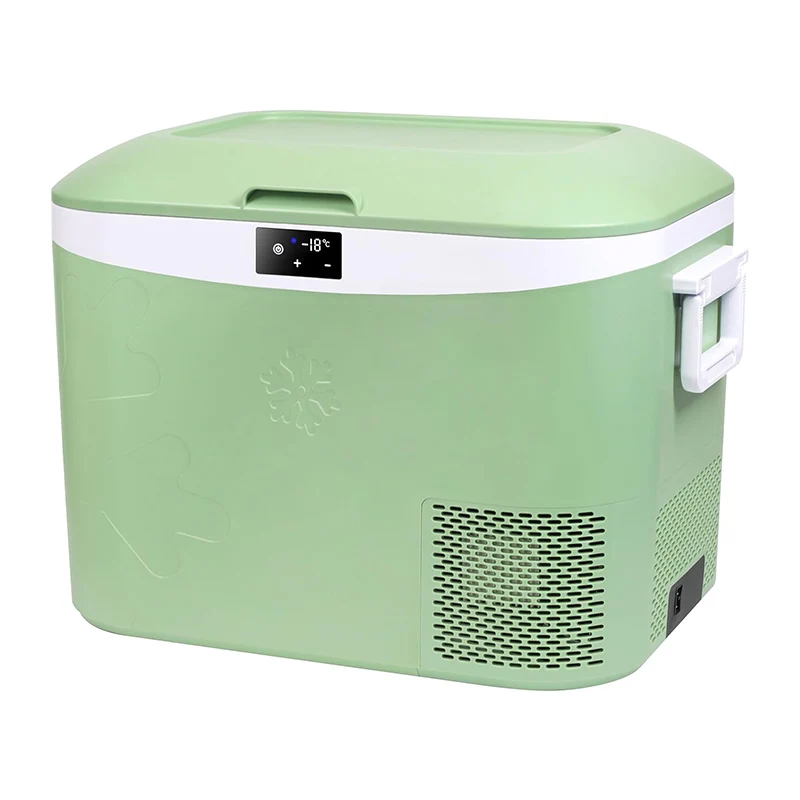 Fabricante profesional, frigoríficos para coche de 18L, refrigerador portátil de doble uso para el hogar y el coche, Mini refrigerador de 12V/24V CC para viajes familiares