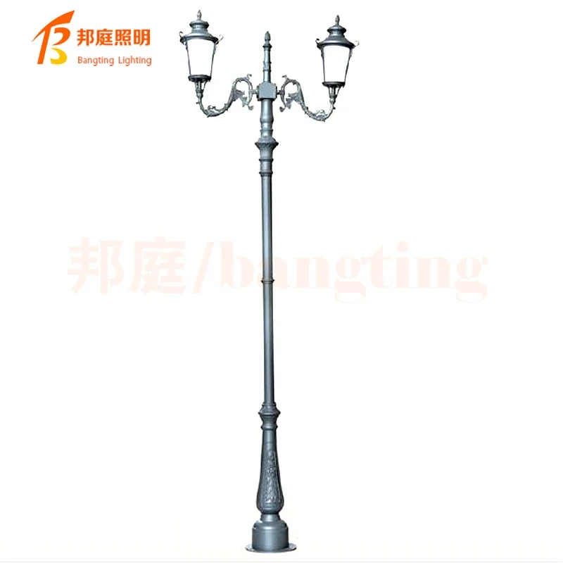 Outdoor European Style Waterproof LED Garden Light Antique Street Light post top lamp