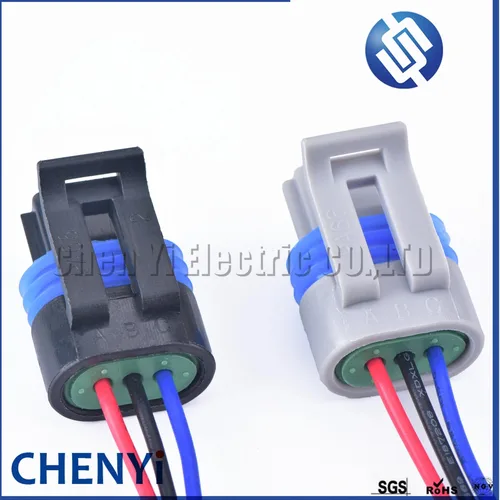 Imagen 2 del producto Sensor de posición de cigüeñal automático de 3 pines resistente al agua para enchufe de arnés de cableado de conector TPS 12162182 12162185 12162280 12162197