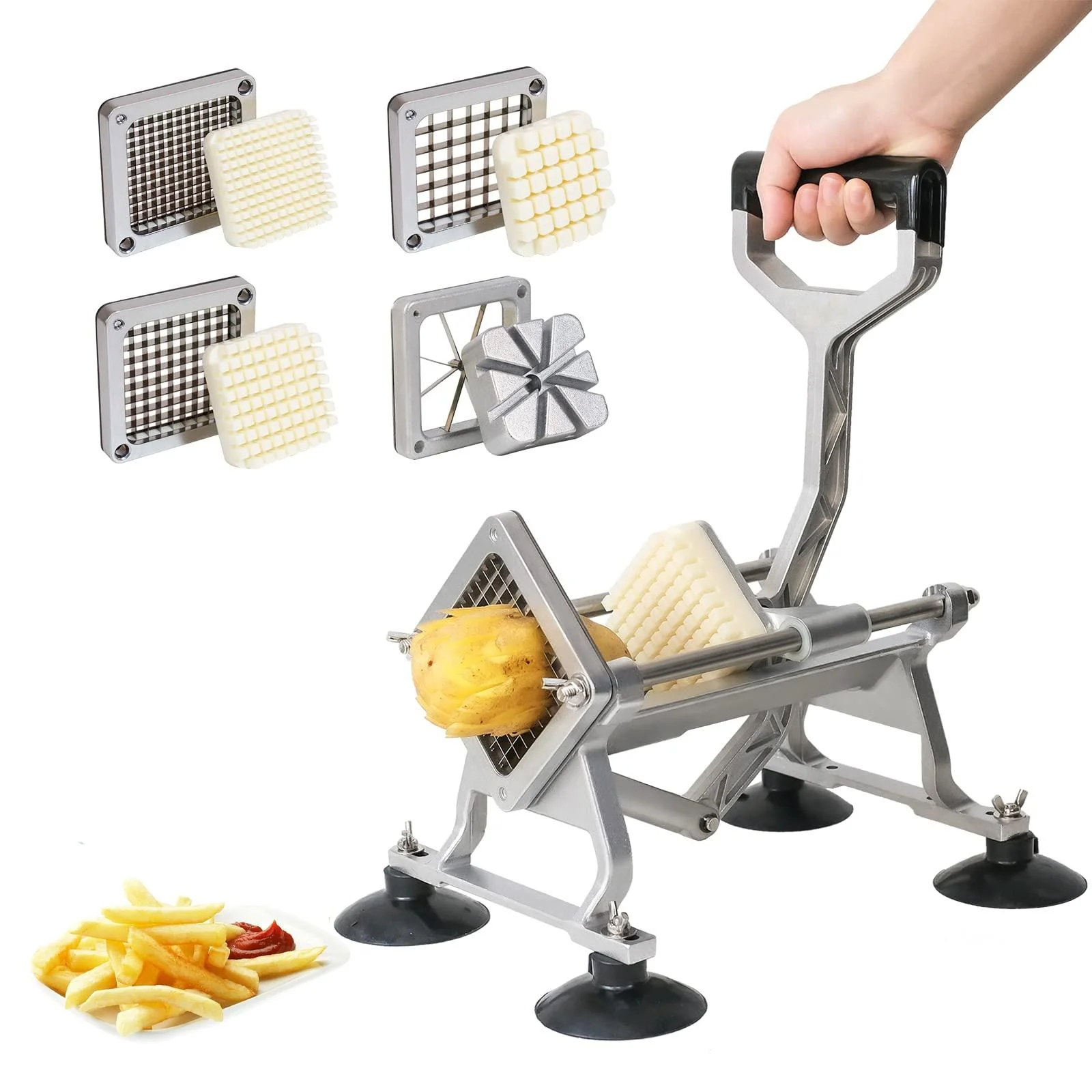 الفرنسية فراي القاطع للبطاطس المنزلية قطاعة البطاطس التجارية قطاعة البطاطس أداة تقطيع الخضراوات الفواكه القاطع معالجات الطعام