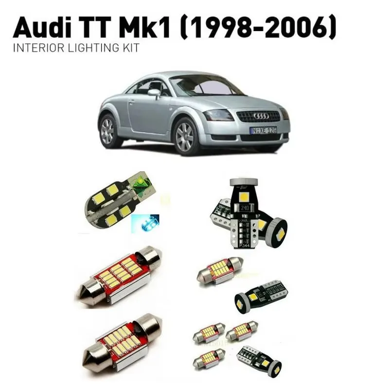 

Для Audi tt mk1 1998-2006 15 шт. Автомобильное светодиодное внутреннее освещение Автомобильная внутренняя лампочка лампа для автомобилей ошибка бесплатно