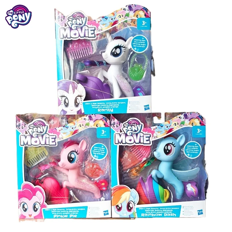 Hasbro My Little Pony Mermaid  Action Figure Rarity Pinkie Pie Rainbow Dash Doll Girl Cute Kawaii Christmas Birthday Gift