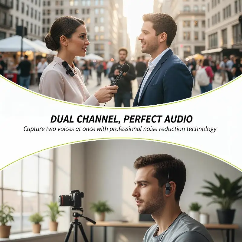 【K】K9 Wireless  Microphone Mini Audio Video Recording Mic For Phone Android Laptop Live Gaming Mobile Phone Microphone view 4