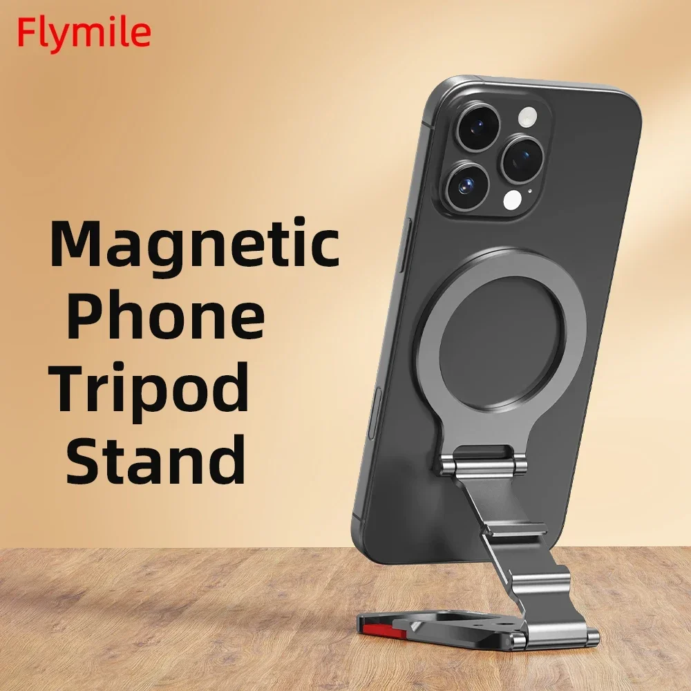 Flymile Magnetischer Handyhalter für iPhone 18 Pro Max 17 16 15 Karabiner-Halterung Tischständer Vlgo-Griff mit Magsafe – Detail 1