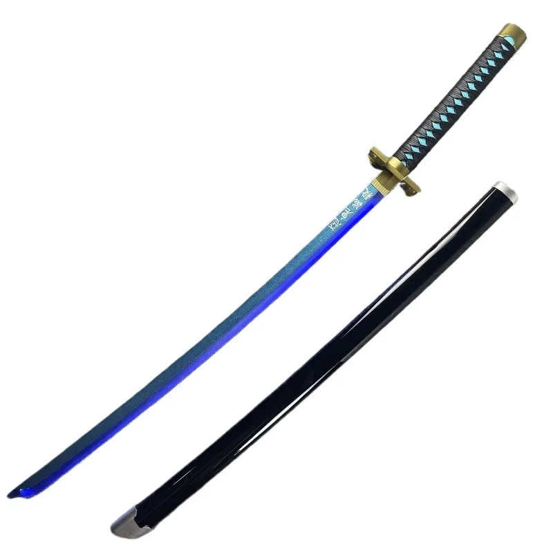 104 cm Heldere Katana LED Licht Zwaard Kimetsu Geen Yaiba Anime Cosplay Props Real Size Japanse Katana Samurai Sabel Demon Slayer - afbeelding 2